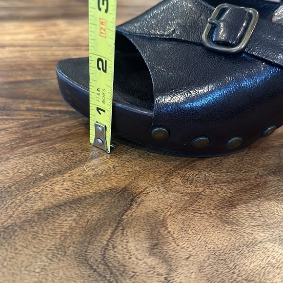 Costume National Brown platform Leather & Wood sandals 39 - Picture 10 of 10